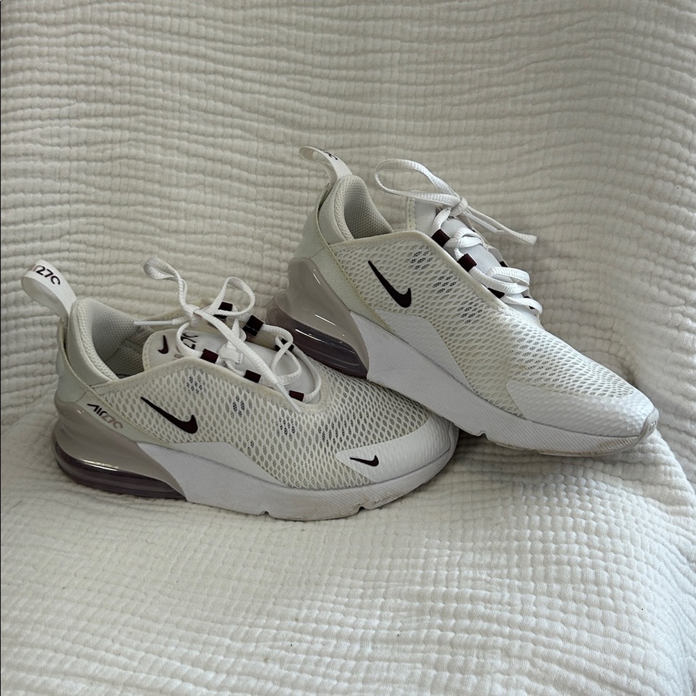 Nike Air Max 270 White and Black Sneakers